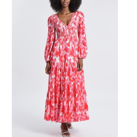 Molly Bracken Floral Long Sleeve Maxi Dress - Picture 1 of 5